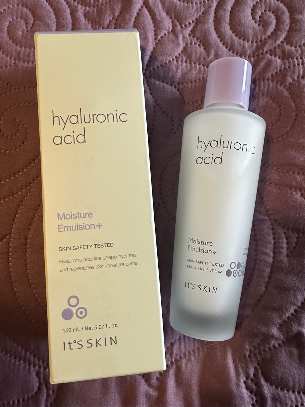 It's Skin Hyaluronic Acid Moisture Emulsion+ — Light Purple Hydration Emulsion